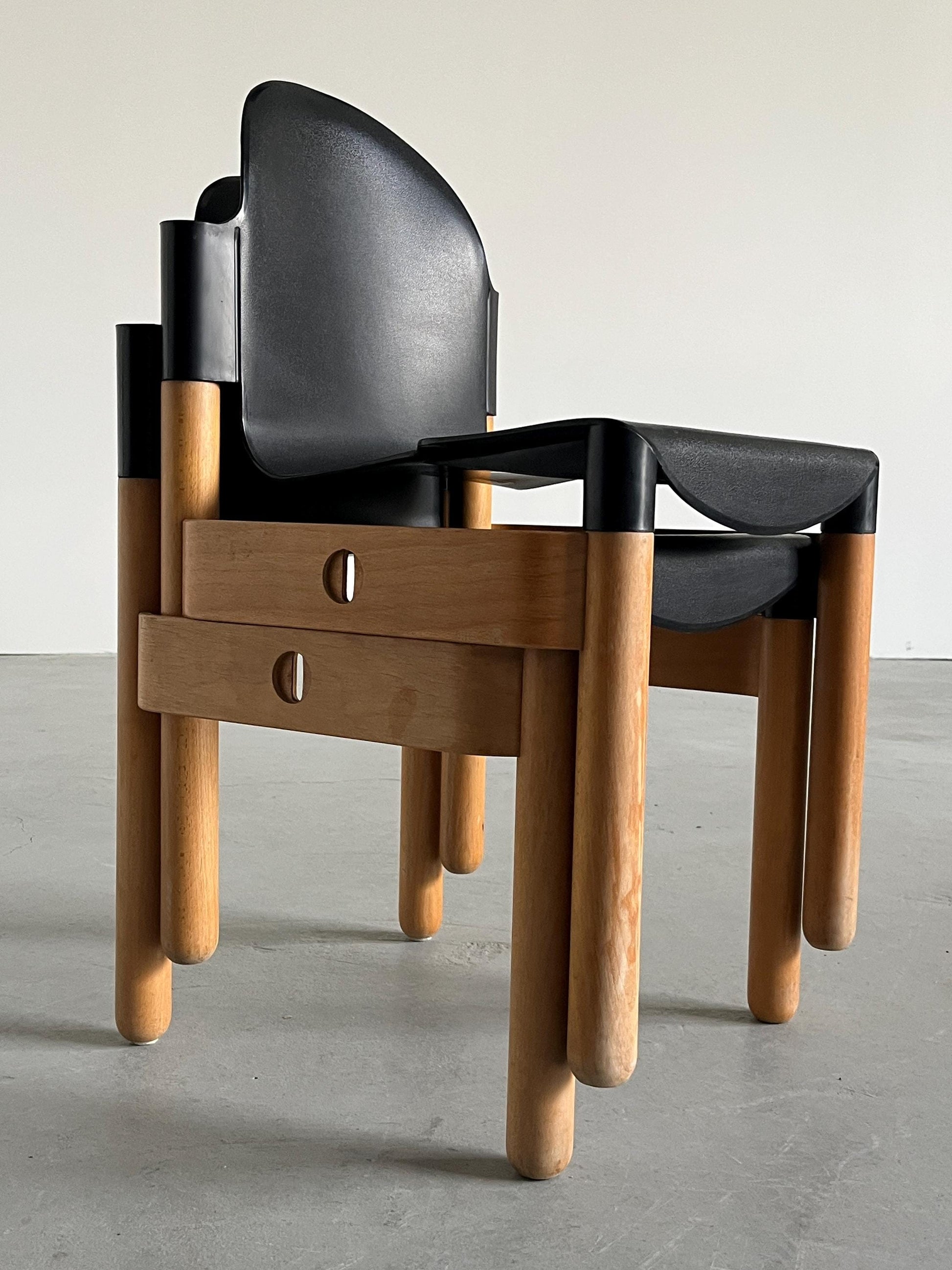 Vintage Stuhl Flex 2000 von Gerd Lange für Thonet, Set von 2, stapelbar, Kunststoff, 1970er