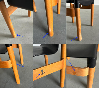 Vintage Stuhl Flex 2000 von Gerd Lange für Thonet, Set von 2, stapelbar, Kunststoff, 1970er