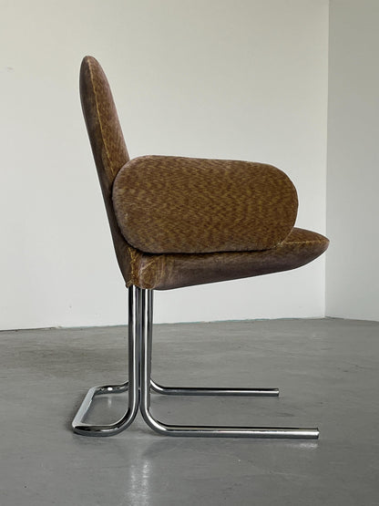 Vintage Sessel im Stil von Pierre Paulin, abstraktes Muster, Italien 1970er