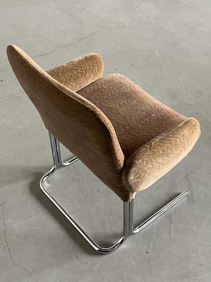 Vintage Sessel im Stil von Pierre Paulin, abstraktes Muster, Italien 1970er