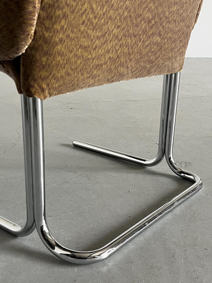 Vintage Sessel im Stil von Pierre Paulin, abstraktes Muster, Italien 1970er