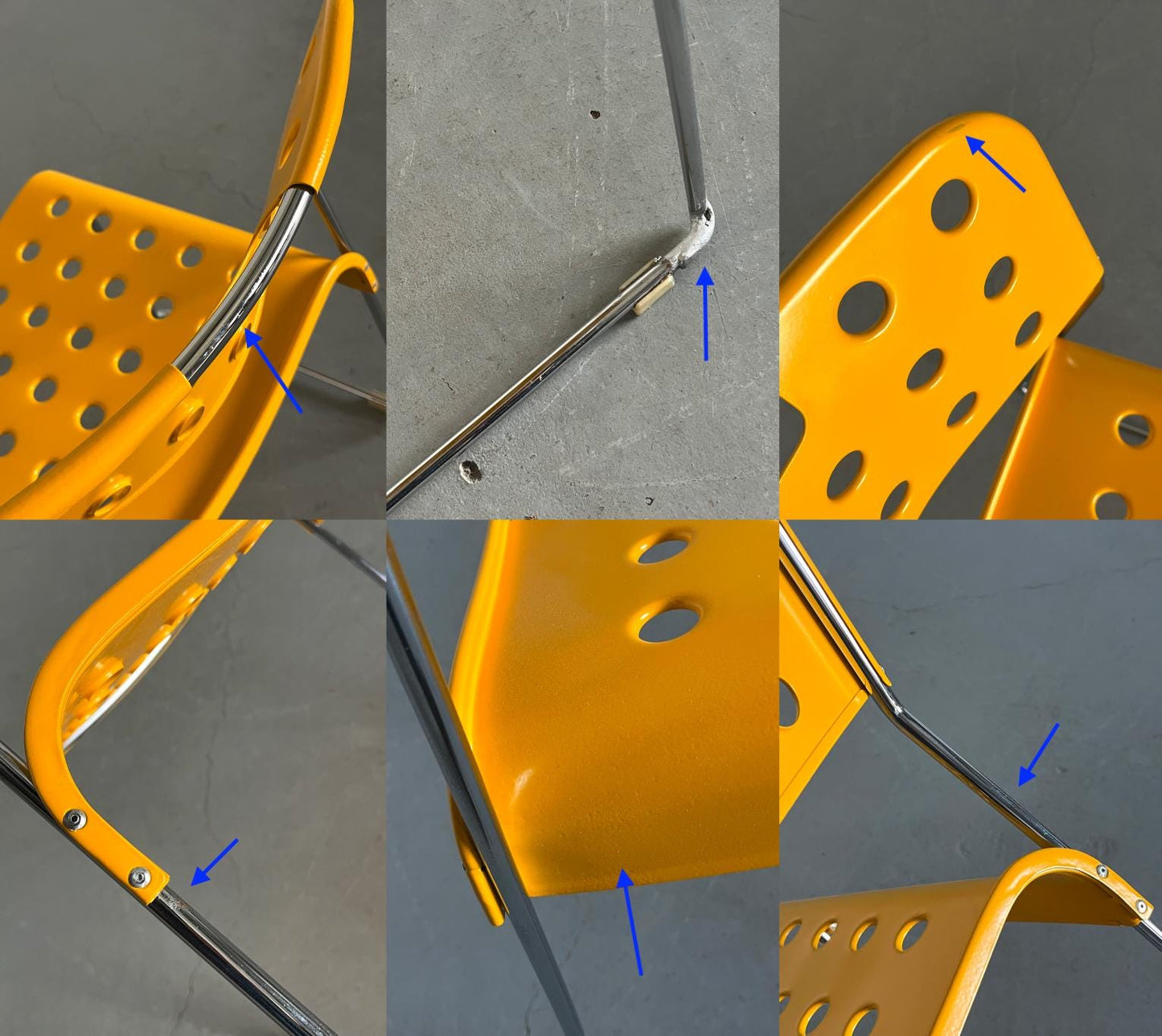 Vintage Stuhl Omstak Set von 2 von Rodney Kinsman für Bieffeplast Gelb