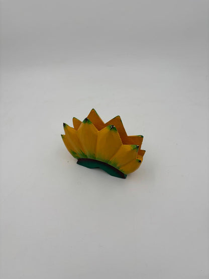 Vintage Serviettenhalter Bananenstaude handbemalt