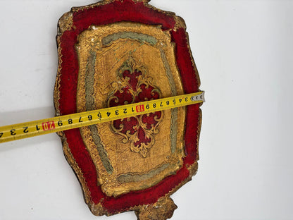 Vintage Tablett Florentiner von unbekannt für Italien