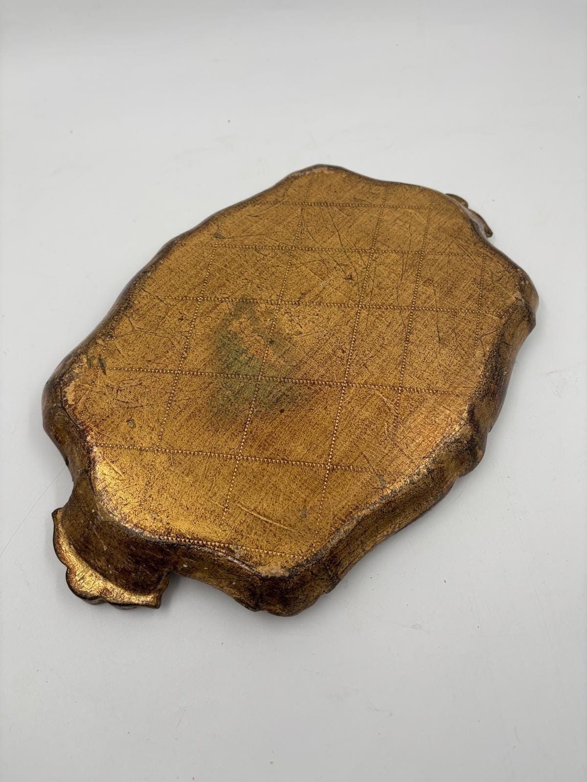 Vintage Tablett Florentiner von unbekannt für Italien