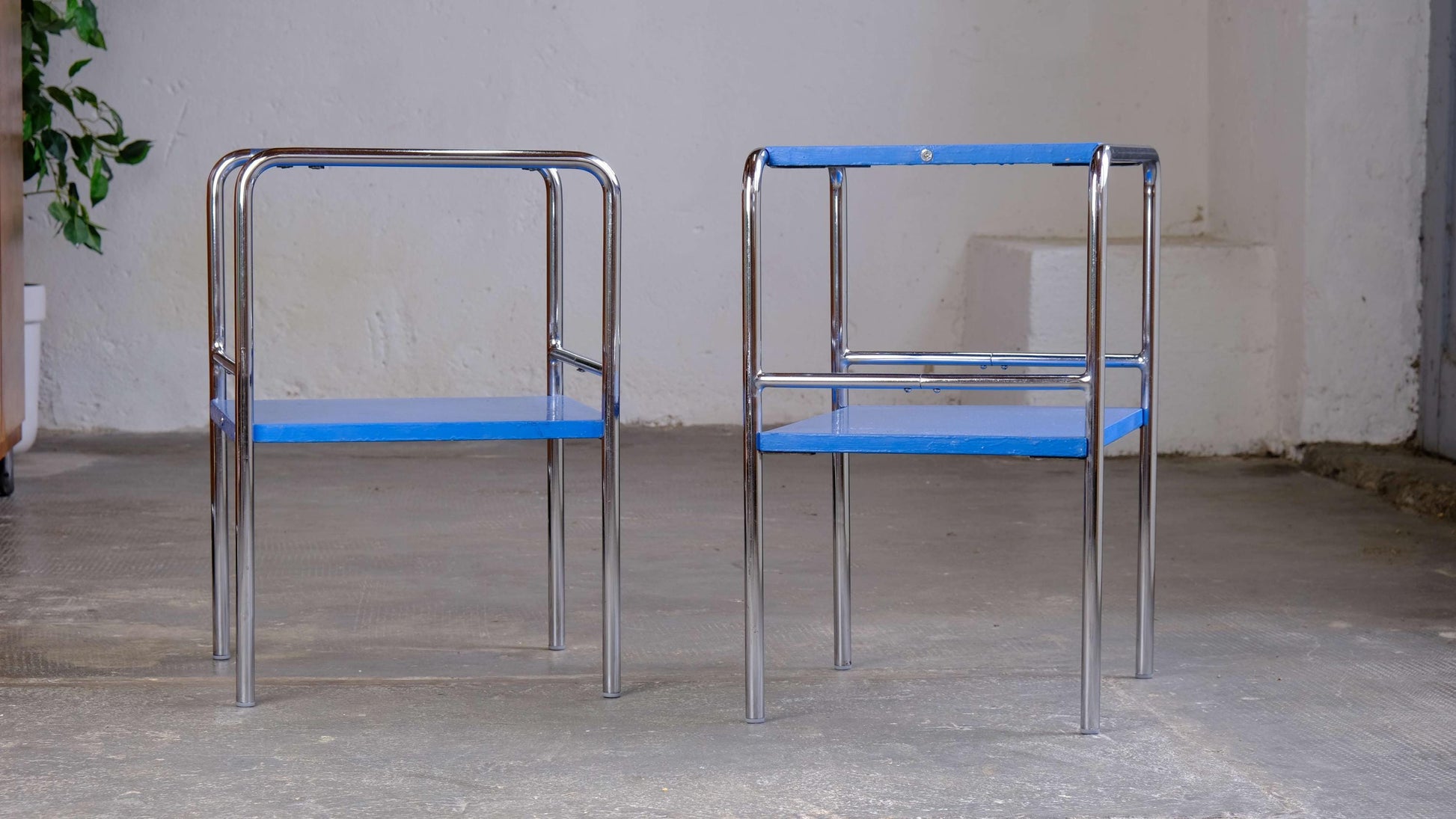 Vintage Nachttisch Set von 2 von Mücke Melder