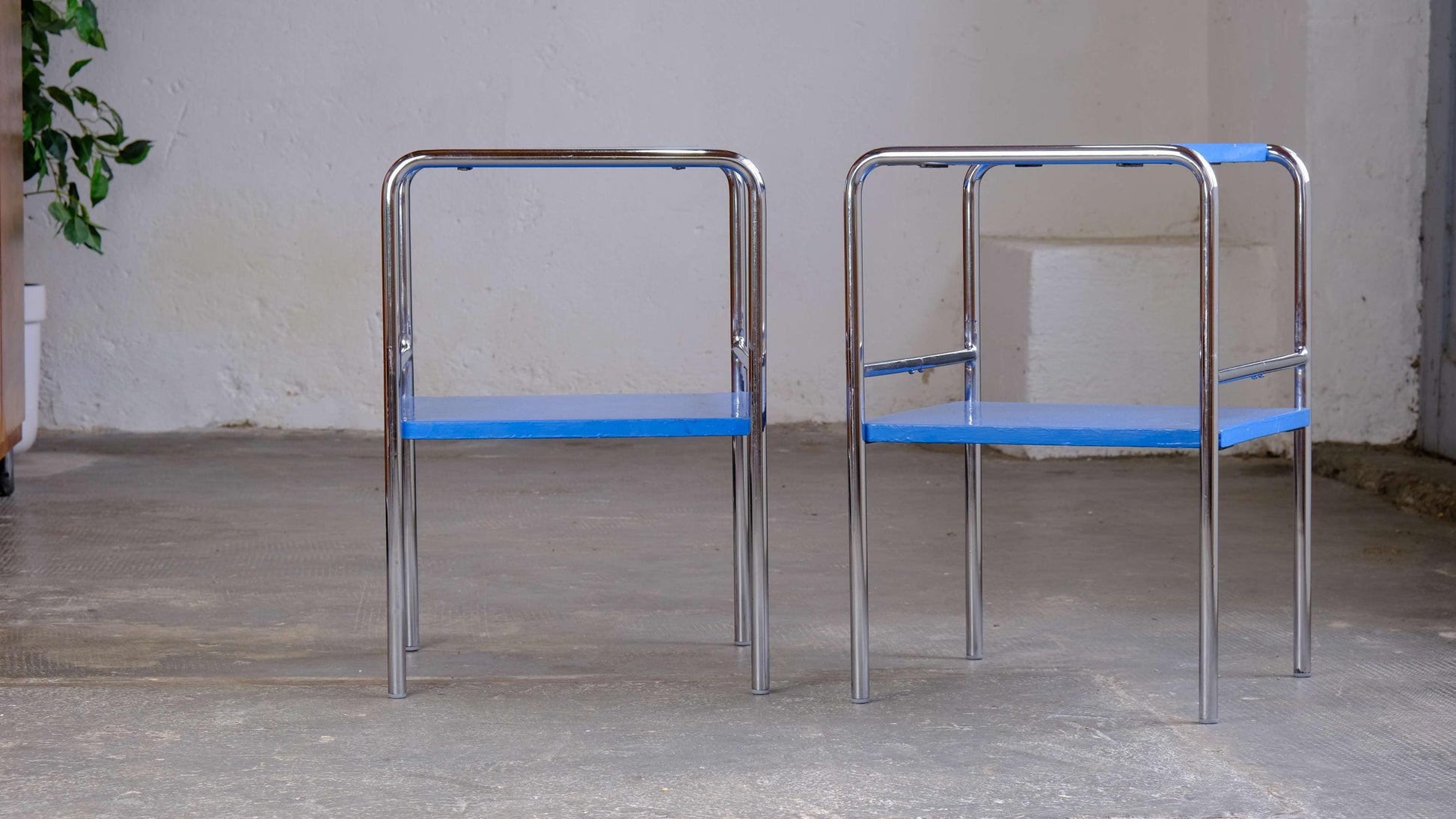 Vintage Nachttisch Set von 2 von Mücke Melder