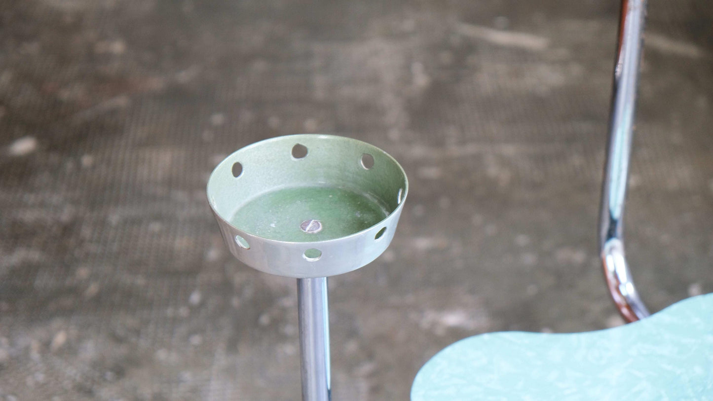 Vintage Blumenregal Bauhaus Design aus verchromtem Stahlrohr