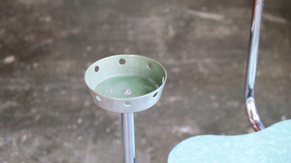 Vintage Blumenregal Bauhaus Design aus verchromtem Stahlrohr