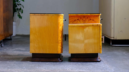 Vintage Nachttisch Set von 2 Art déco von unbekannt für unbekannt