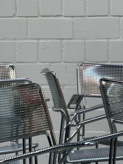 Vintage Freischwinger Stuhl SULTANE von ARRBEN Chrom