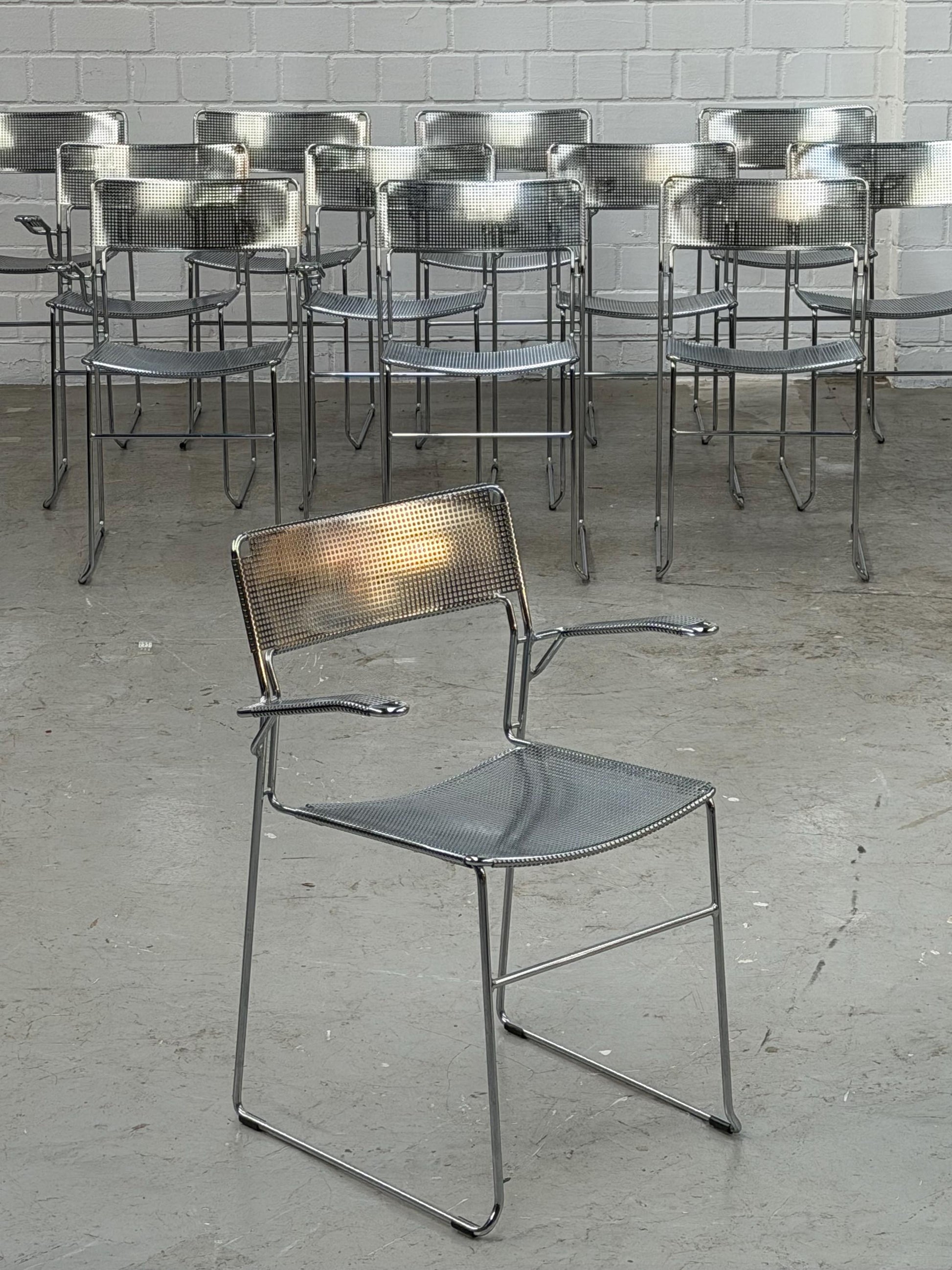 Vintage Freischwinger Stuhl SULTANE von ARRBEN Chrom