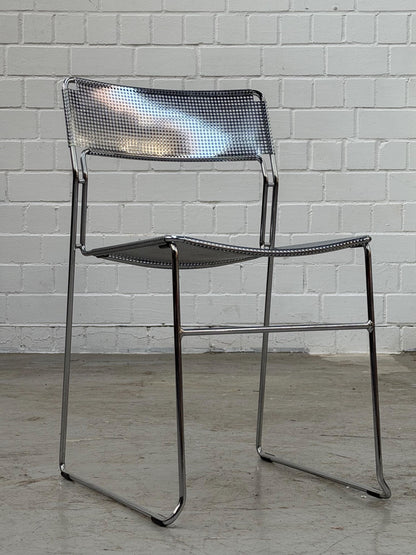 Vintage Freischwinger Stuhl SULTANE von ARRBEN Chrom