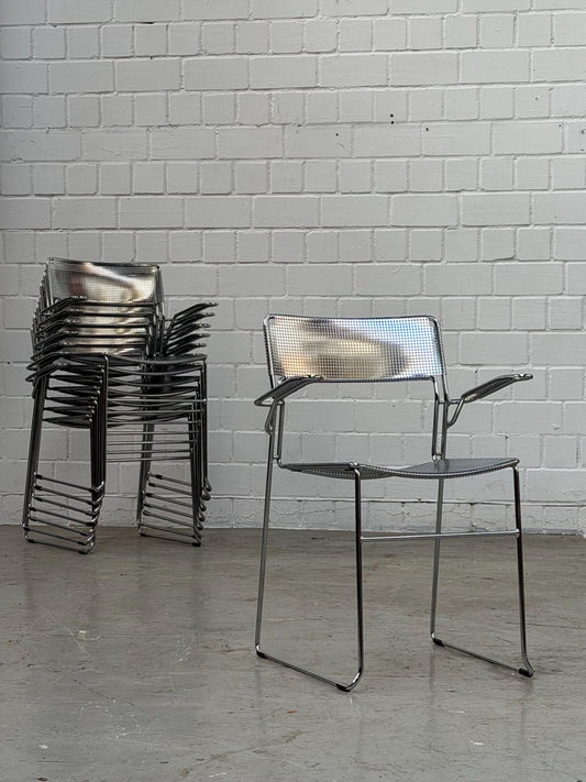Vintage Freischwinger Stuhl SULTANE von ARRBEN Chrom