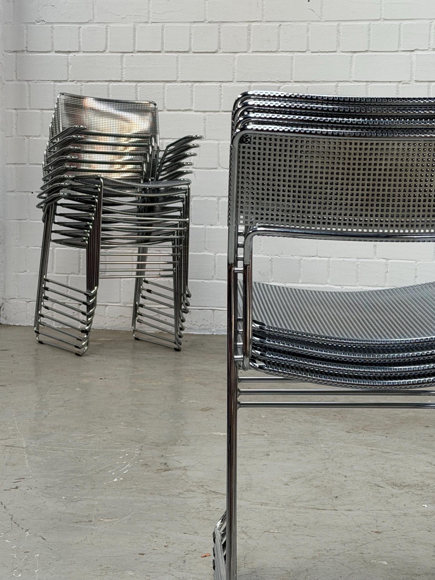 Vintage Freischwinger Stuhl SULTANE von ARRBEN Chrom