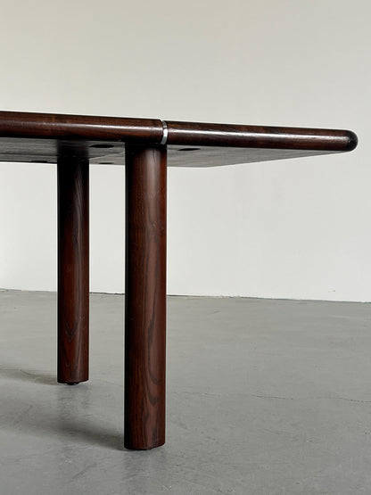 Vintage Bürotisch aus Palisander und Leder von 1970er Jahre