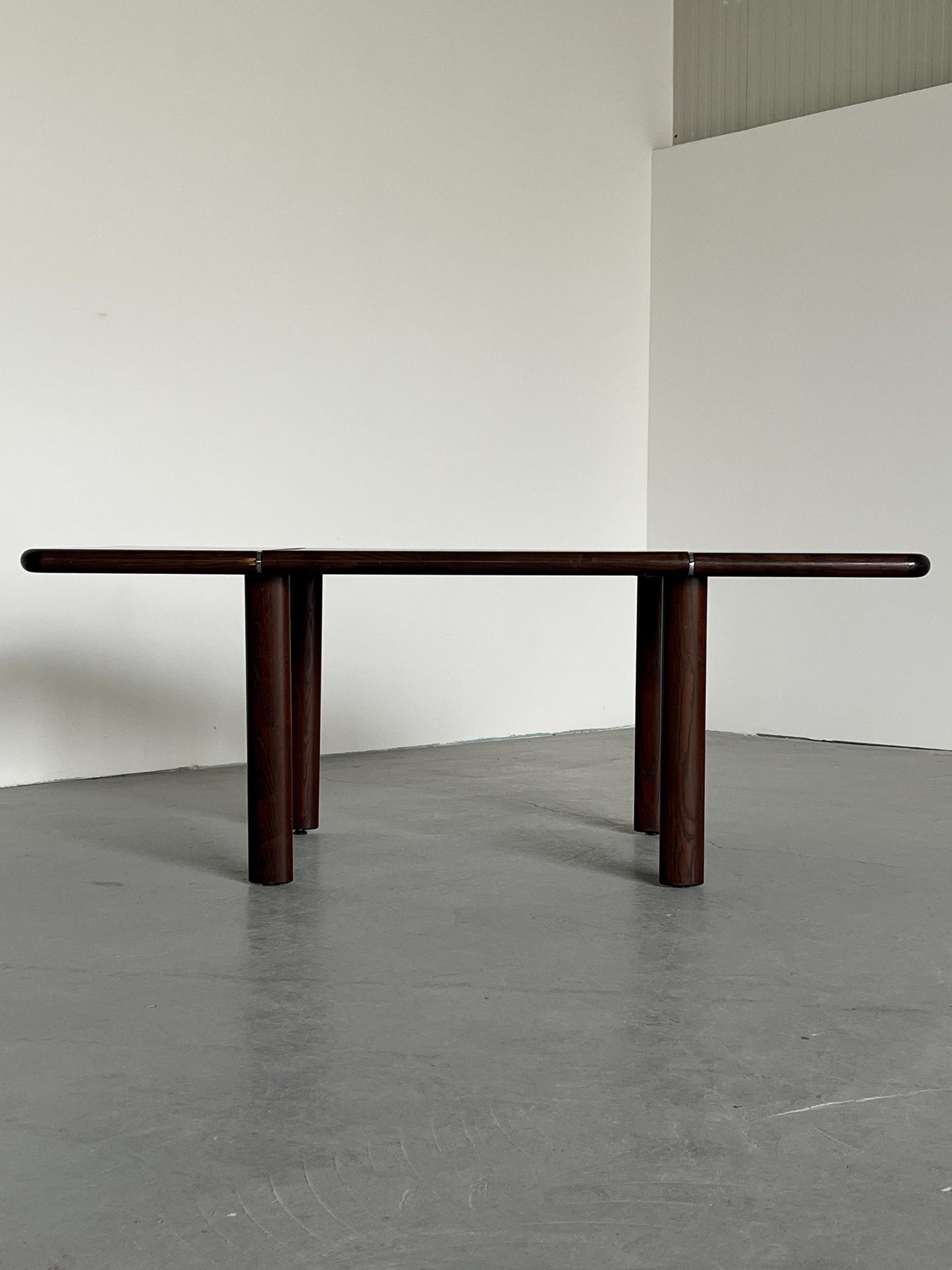 Vintage Bürotisch aus Palisander und Leder von 1970er Jahre