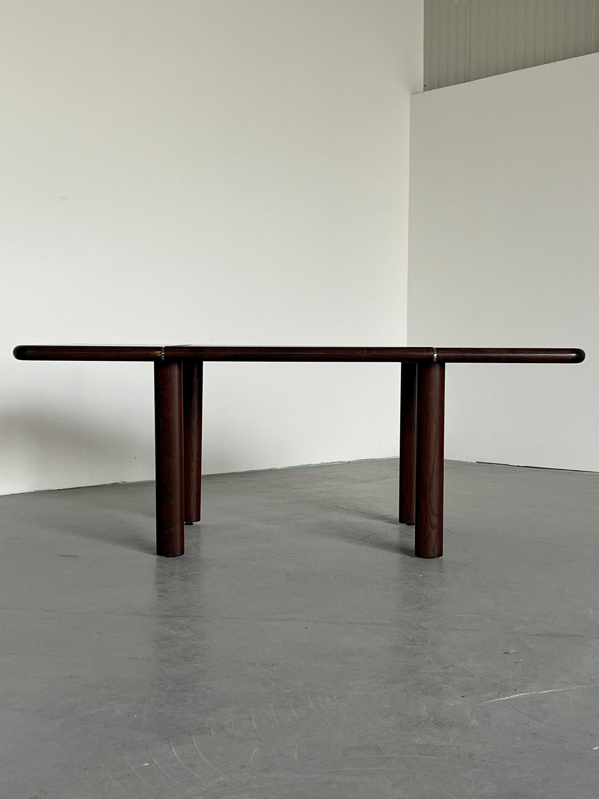 Vintage Bürotisch aus Palisander und Leder von 1970er Jahre