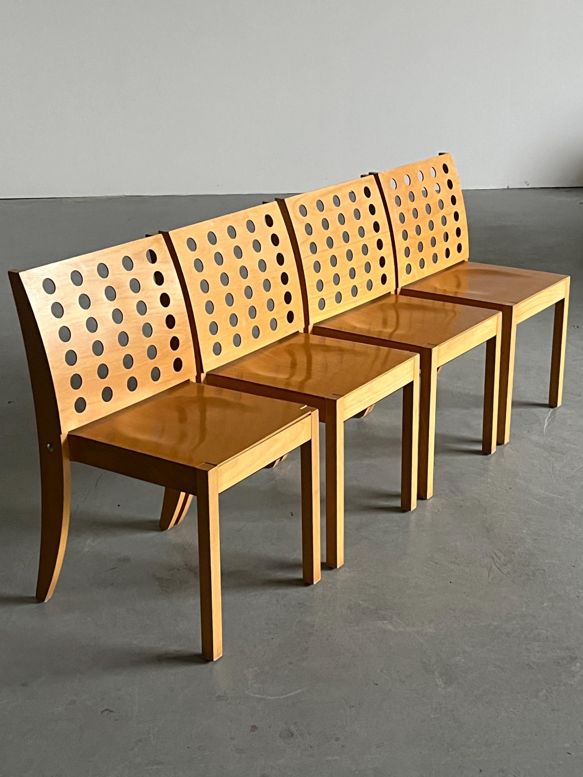 Vintage Stuhl S471 Set von 4 von Christoph Zschocke für Thonet stapelbar