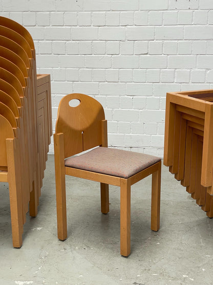 Vintage Esszimmerstuhl von Arno Votteler für B&W stapelbar