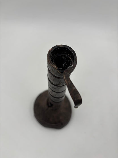 Vintage Kerzenhalter Rat de Cave von Bouillot aus Eisen und Holz