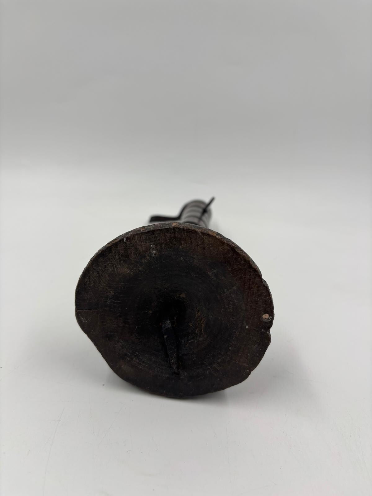 Vintage Kerzenhalter Rat de Cave von Bouillot aus Eisen und Holz