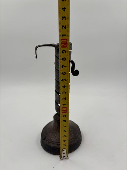 Vintage Kerzenhalter Rat de Cave von Bouillot aus Eisen und Holz