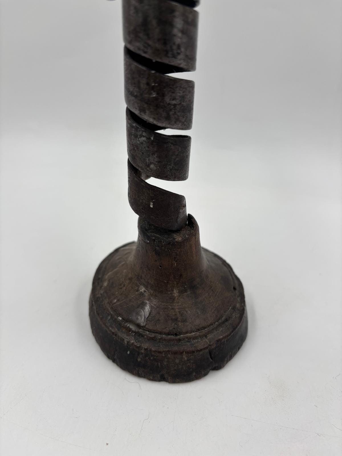 Vintage Kerzenhalter Rat de Cave von Bouillot aus Eisen und Holz