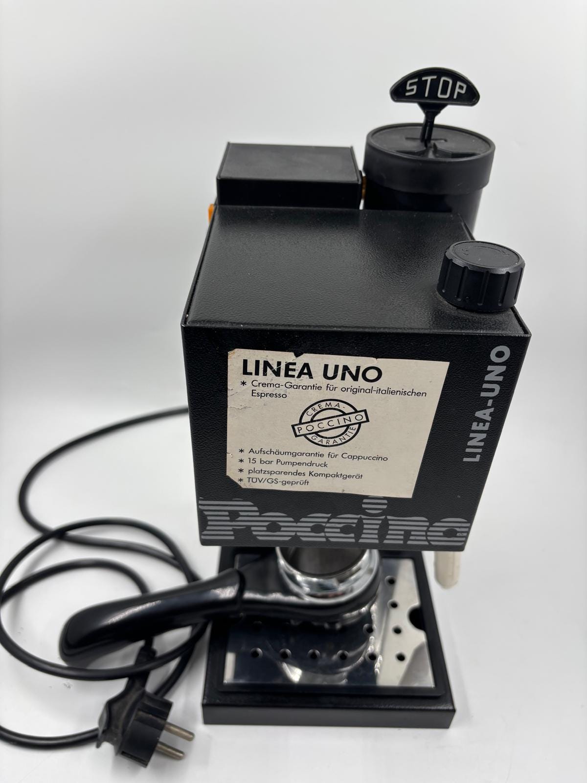Vintage Espressomaschine LINEA UNO von Poccino seltenes Sammlerstück