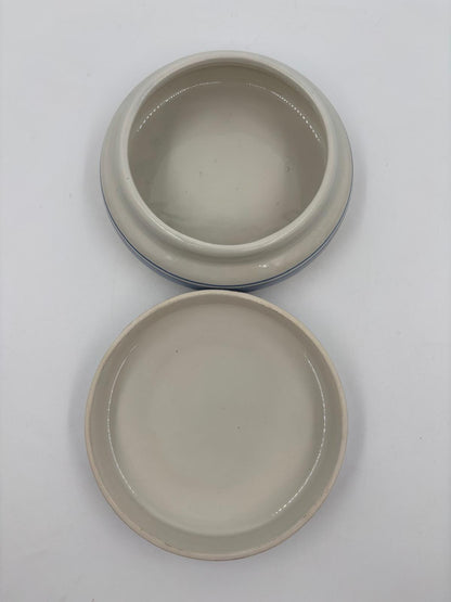 Vintage Dose Delft handbemalt Blau-Weiß von unbekannt für Delft