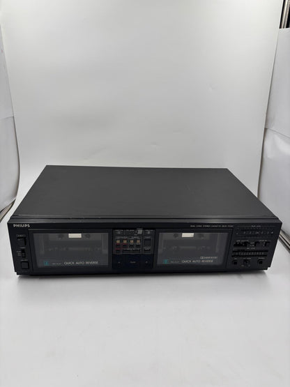 Vintage Kassettendeck FC567 von Philips Dual Logic Auto Reverse