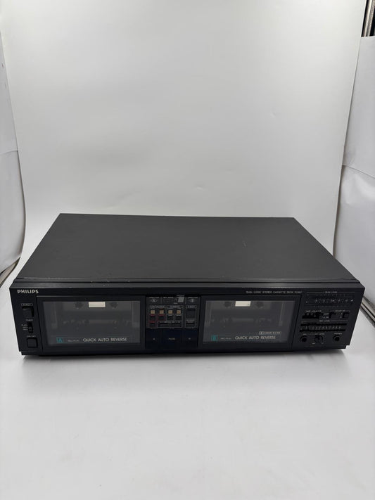 Vintage Kassettendeck FC567 von Philips Dual Logic Auto Reverse