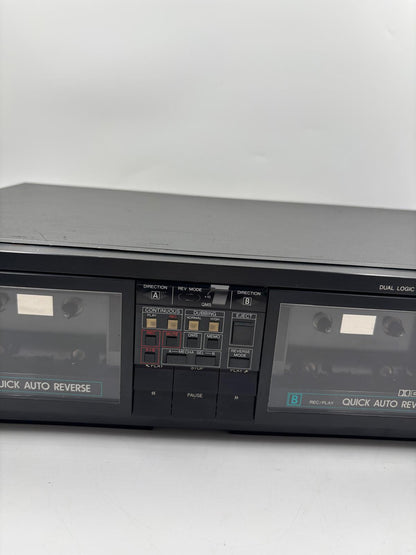 Vintage Kassettendeck FC567 von Philips Dual Logic Auto Reverse