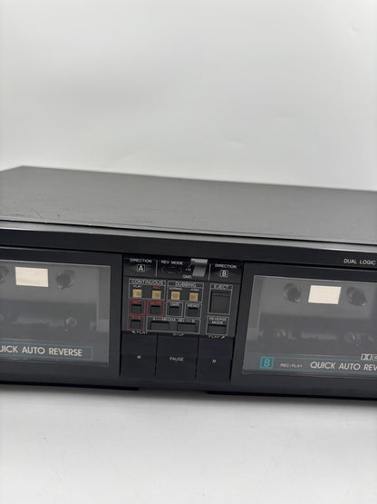 Vintage Kassettendeck FC567 von Philips Dual Logic Auto Reverse