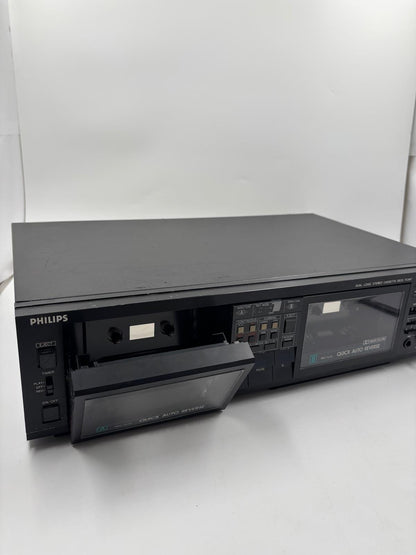 Vintage Kassettendeck FC567 von Philips Dual Logic Auto Reverse