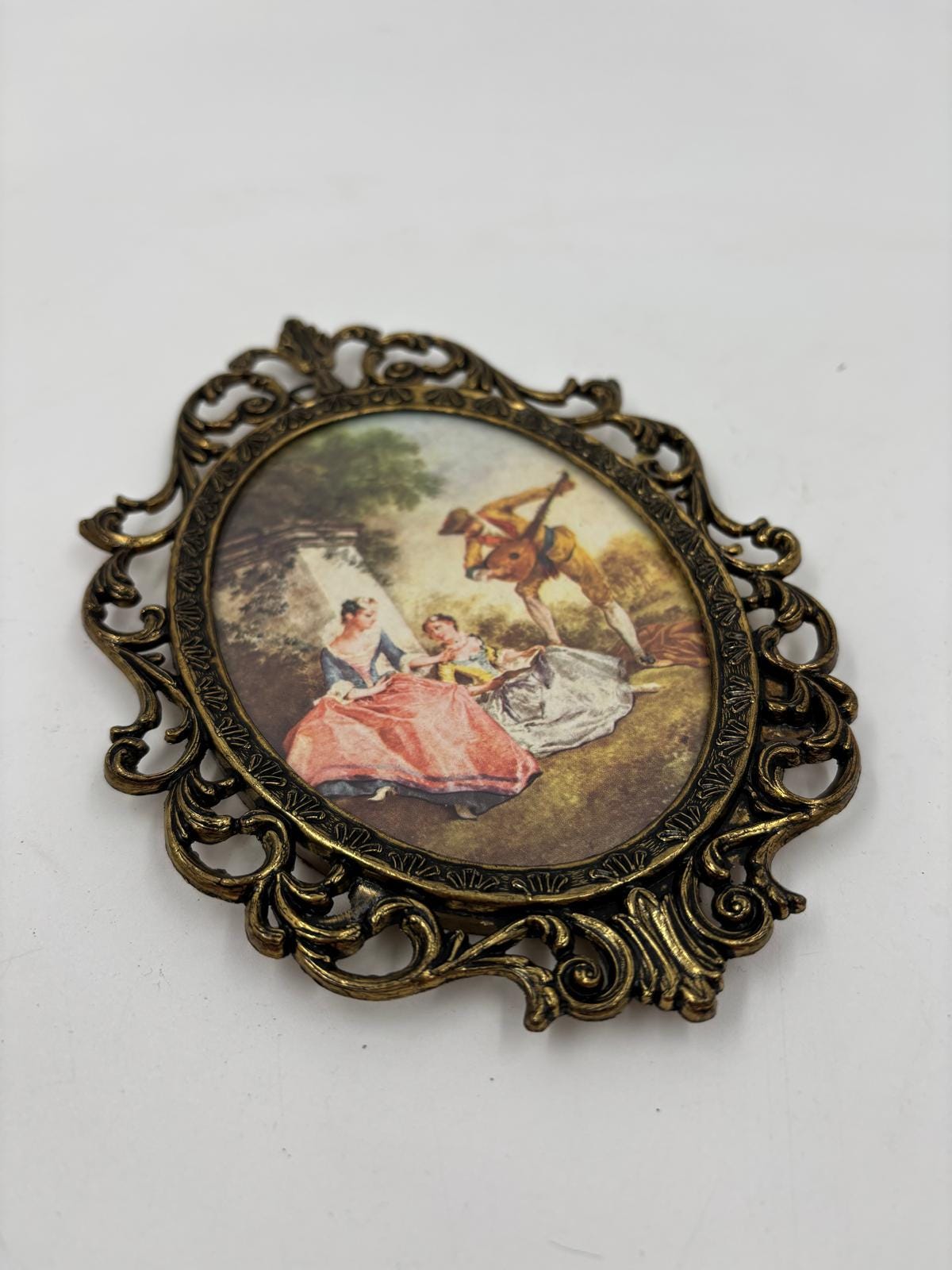 Vintage Bilderrahmen Set von 2 aus Messingguss