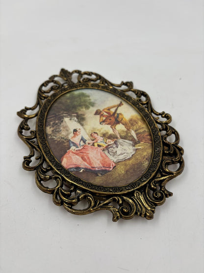 Vintage Bilderrahmen Set von 2 aus Messingguss