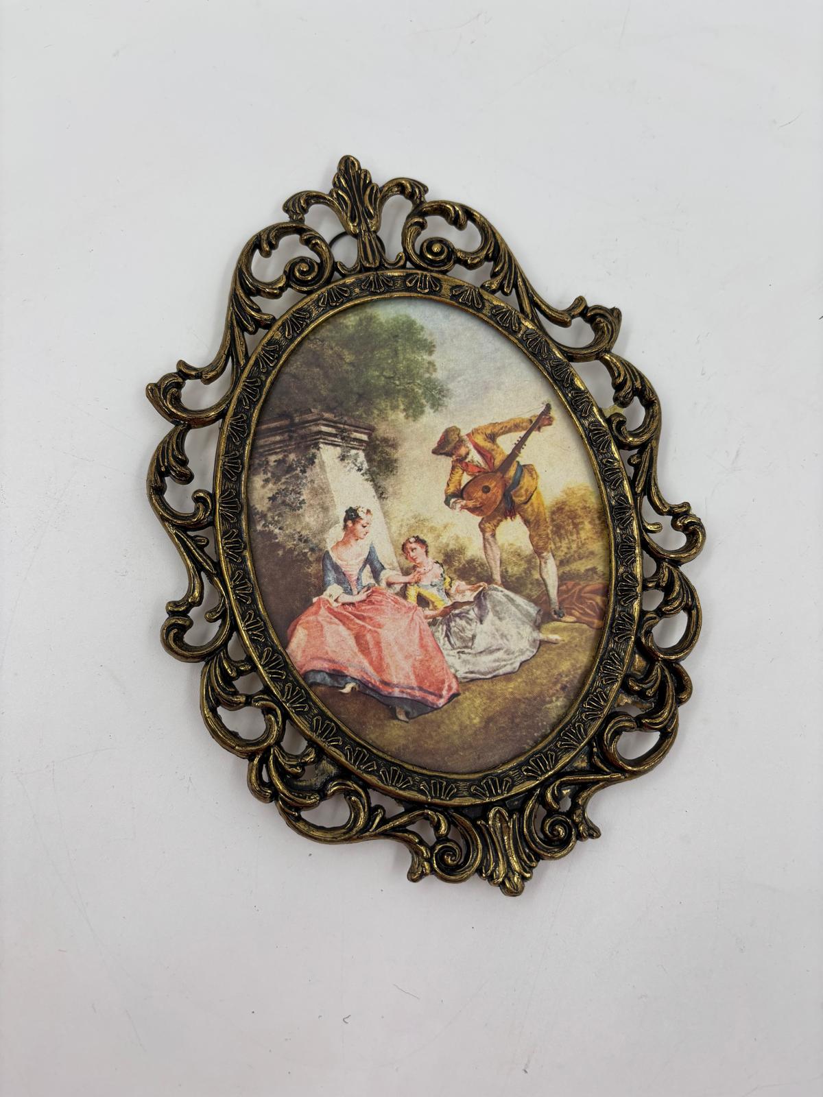 Vintage Bilderrahmen Set von 2 aus Messingguss