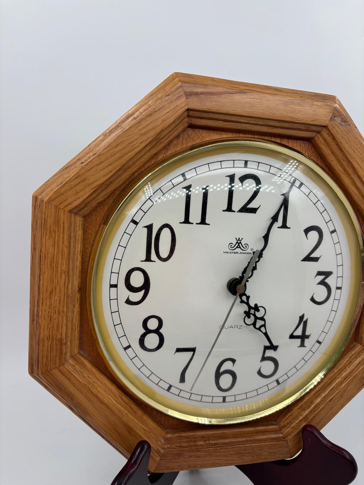 Vintage Wanduhr von Meister Anker