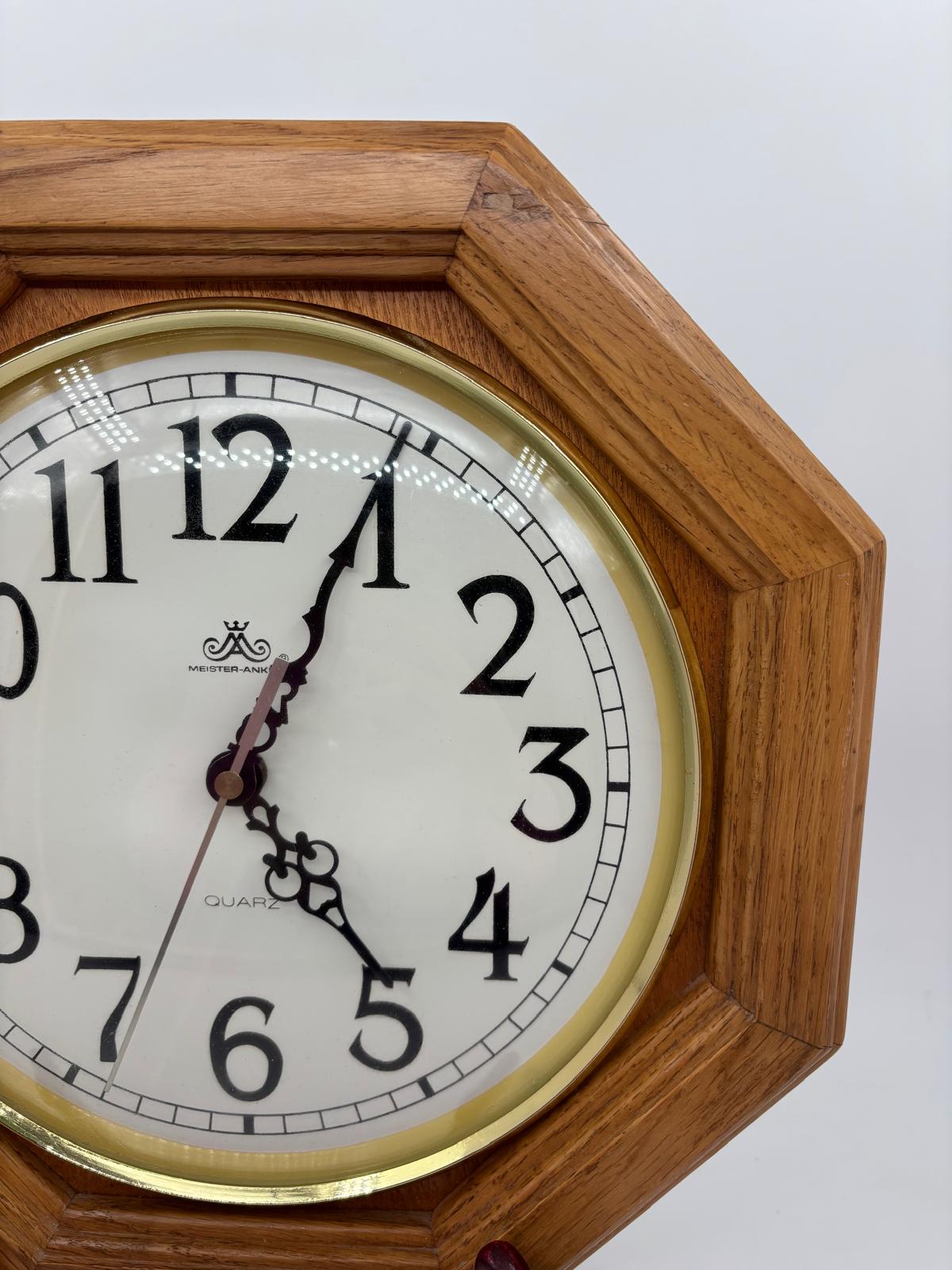 Vintage Wanduhr von Meister Anker