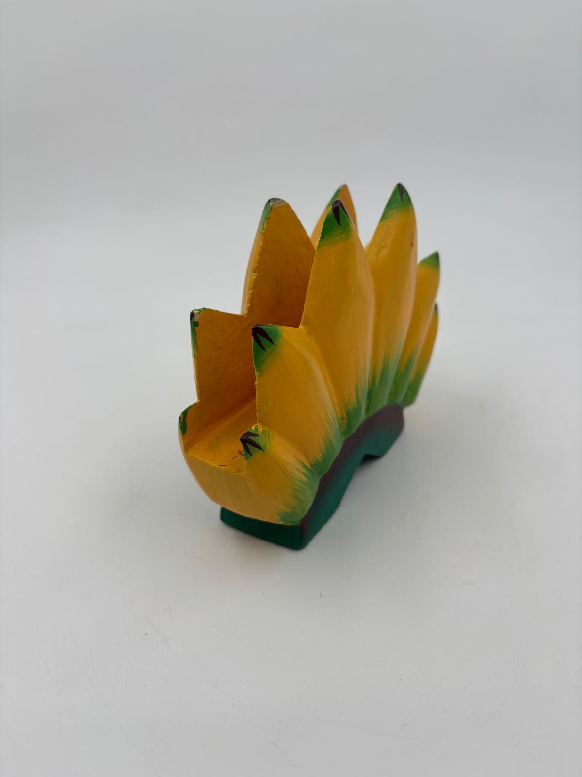 Vintage Serviettenhalter Bananenstaude handbemalt