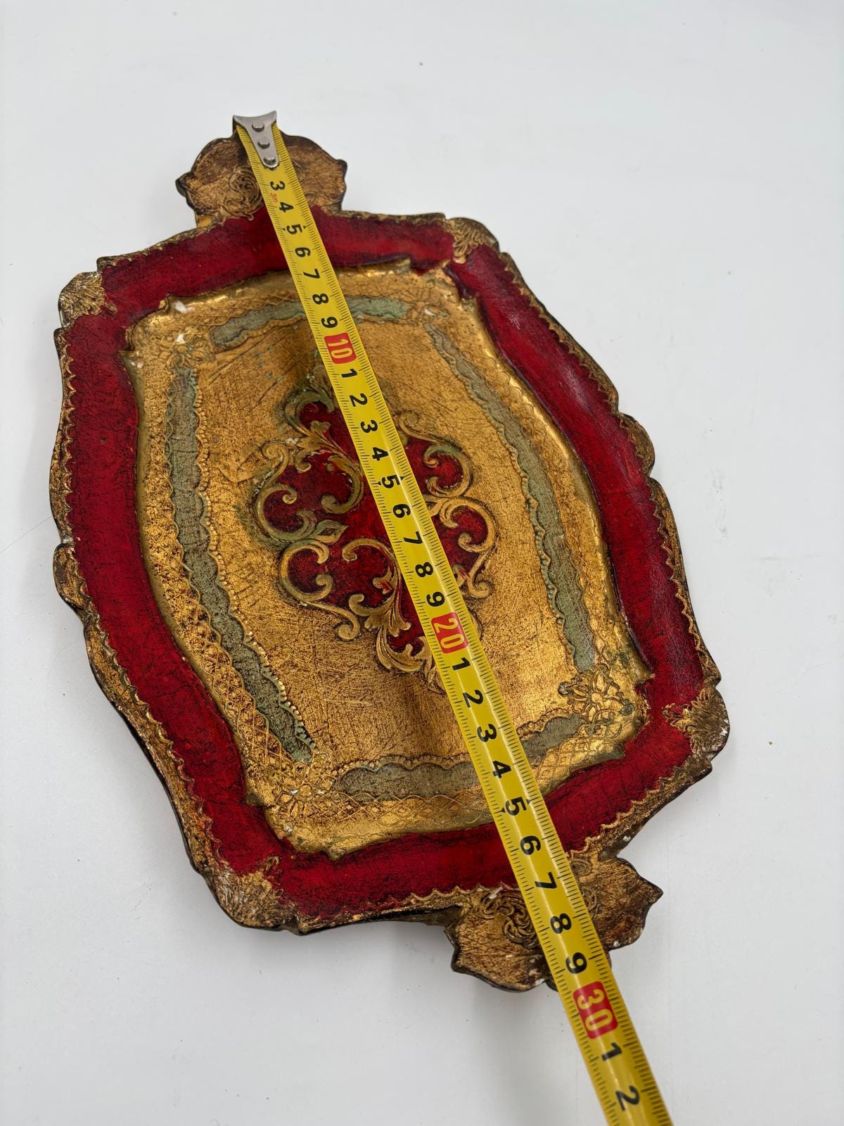 Vintage Tablett Florentiner von unbekannt für Italien