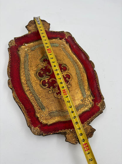 Vintage Tablett Florentiner von unbekannt für Italien