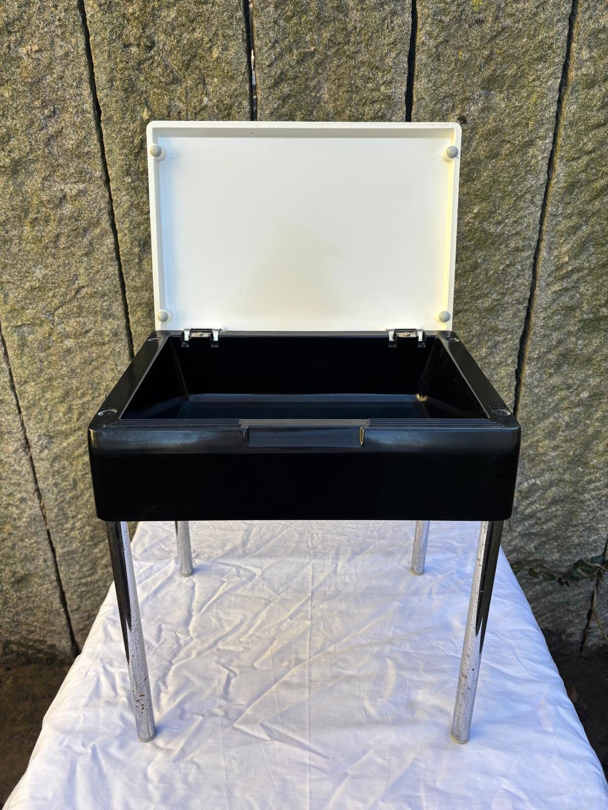 Vintage Beistelltisch Mod Elba von unbekannt für unbekannt klappbar Kunststoffplatte