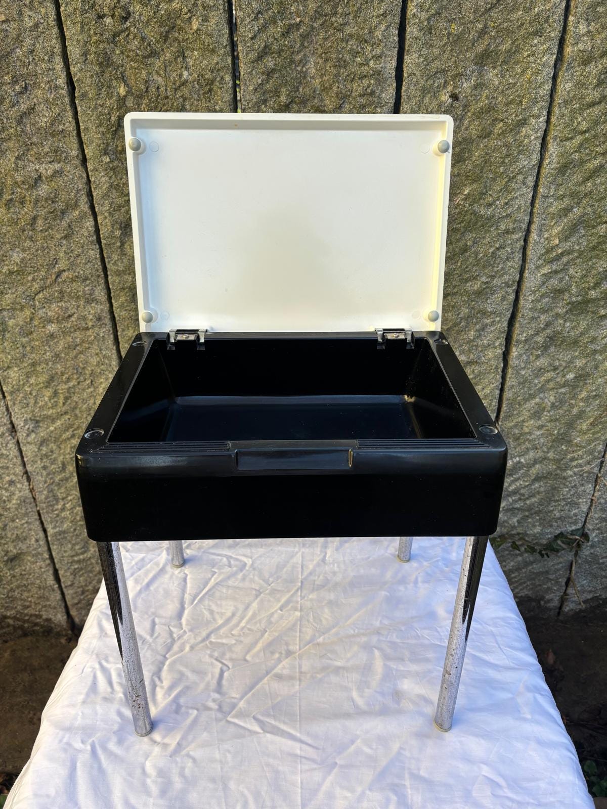 Vintage Beistelltisch Mod Elba von unbekannt für unbekannt klappbar Kunststoffplatte