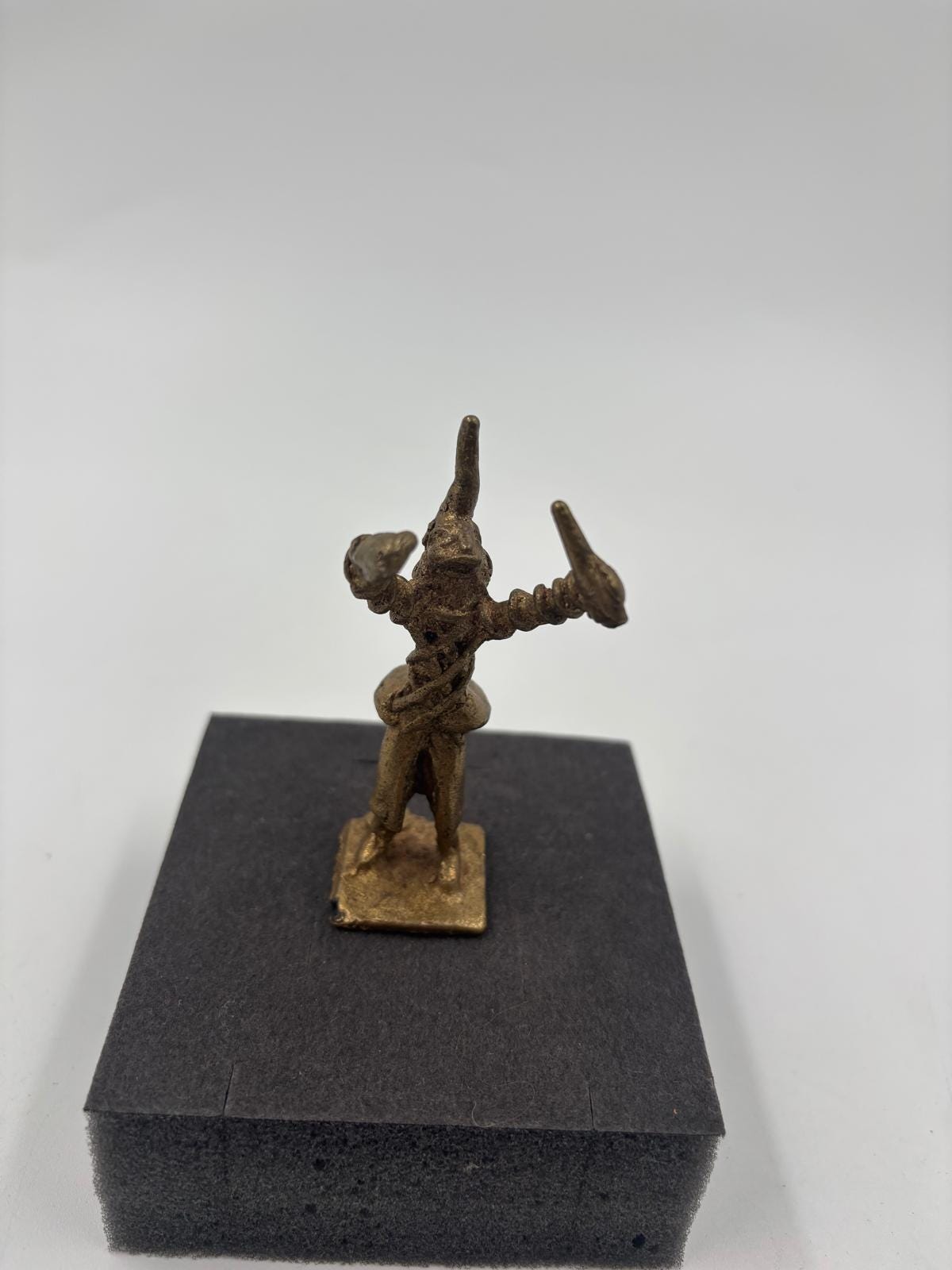 Vintage Skulptur tribal/ethno Stil Messingguss mit Patina sehr selten