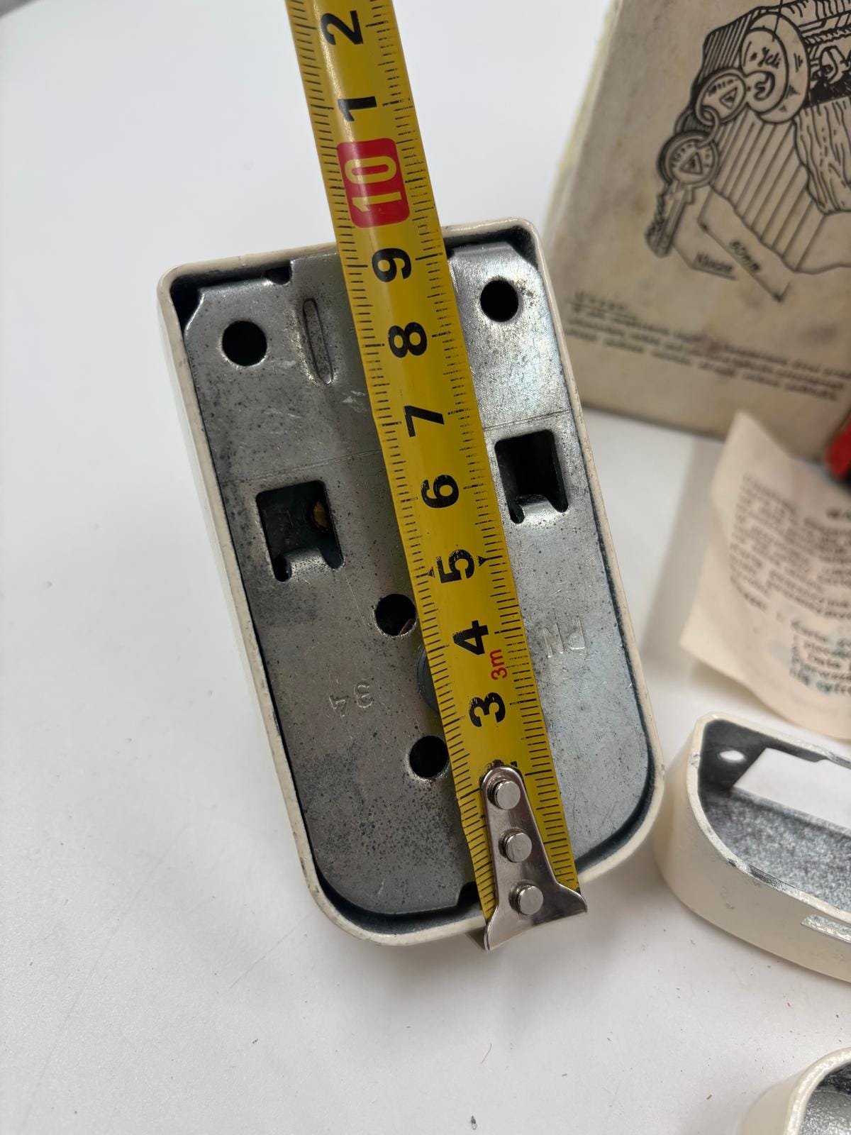 Vintage Türschloss YETI komplett mit Zylinder und OVP