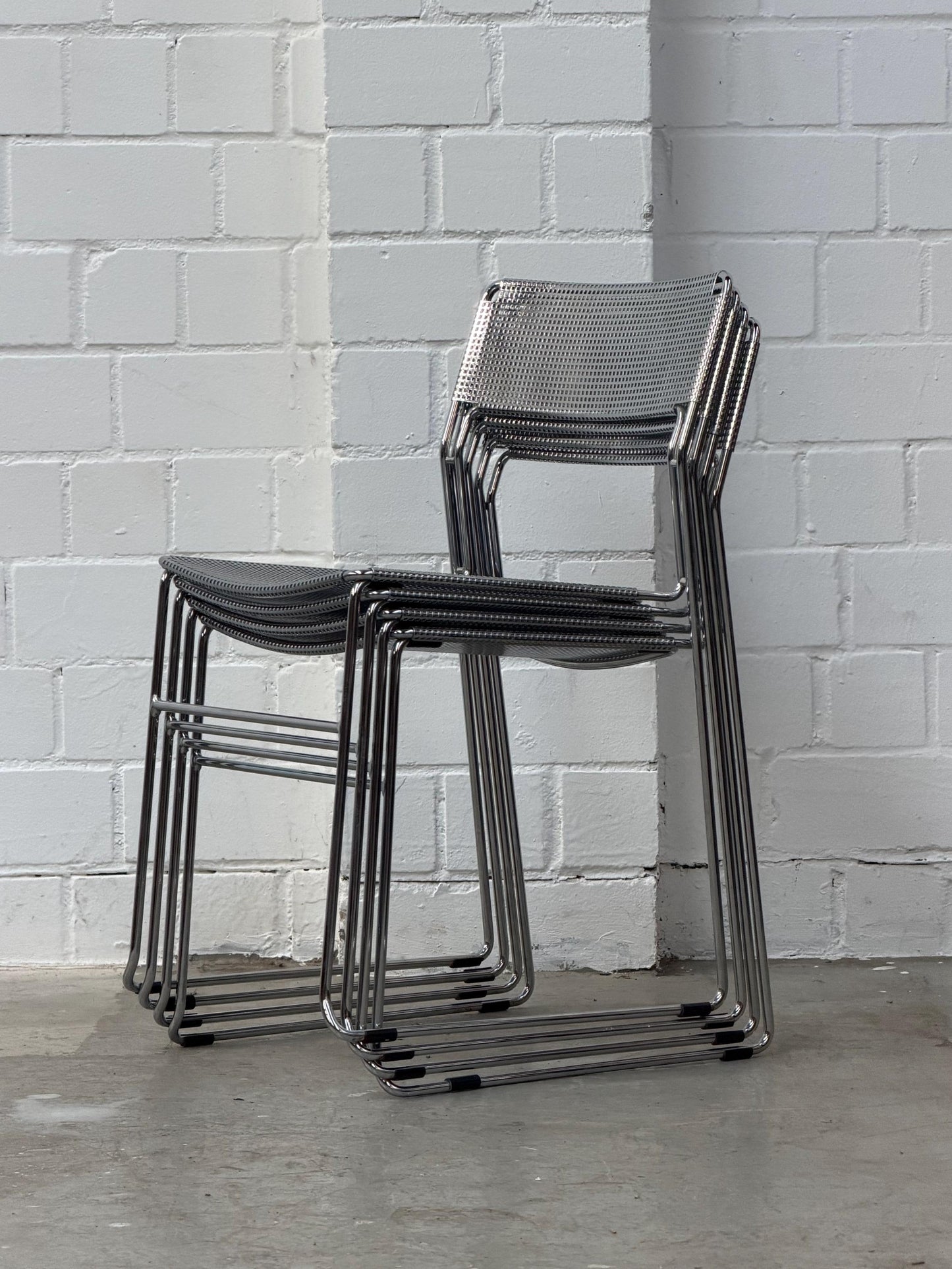 Vintage Freischwinger Stuhl SULTANE von ARRBEN Chrom