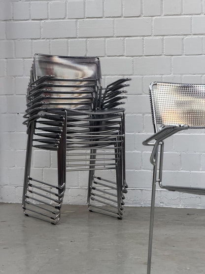 Vintage Freischwinger Stuhl SULTANE von ARRBEN Chrom