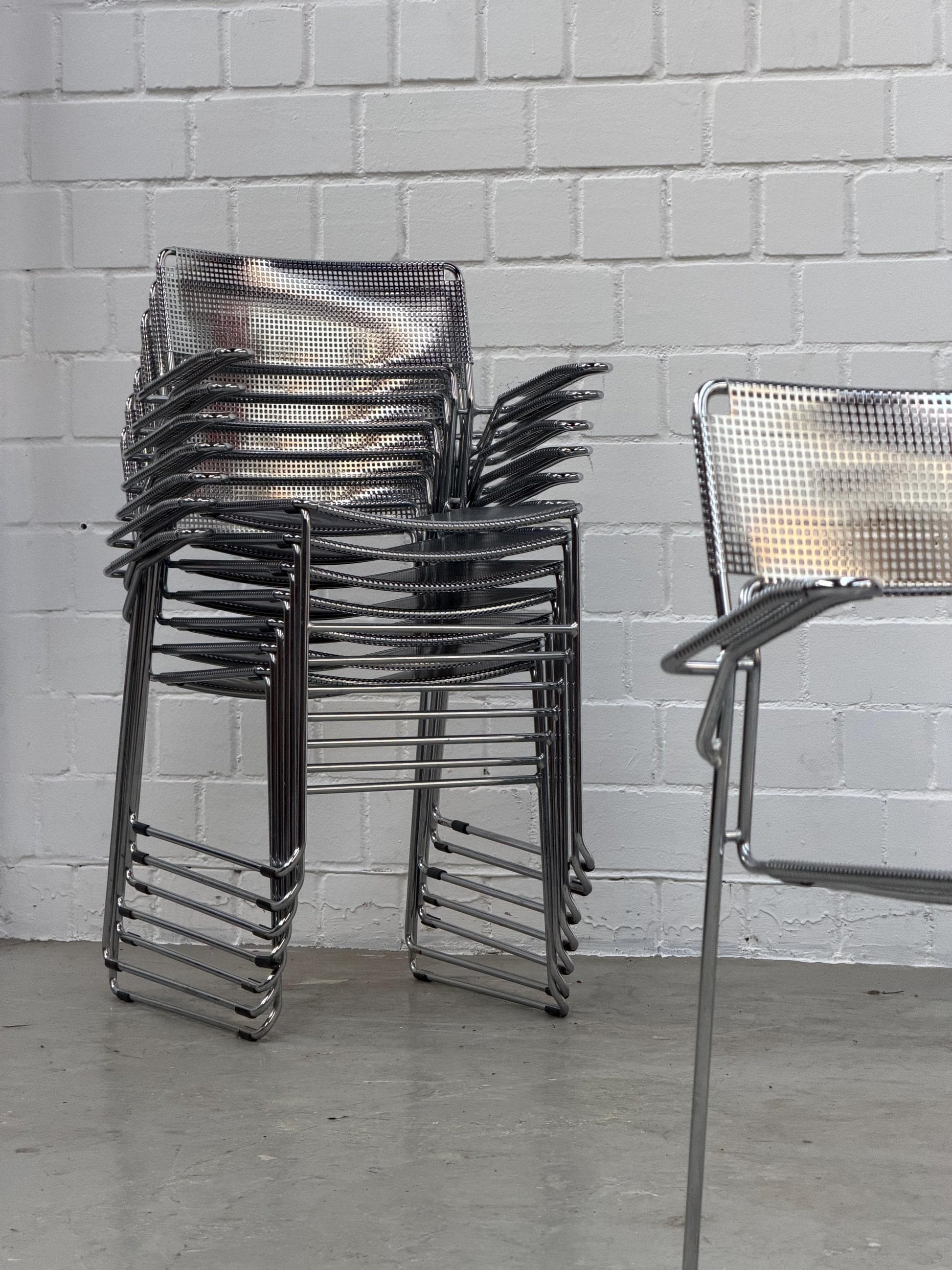 Vintage Freischwinger Stuhl SULTANE von ARRBEN Chrom